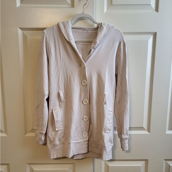 Rue 21 white hooded button-down jacket - Picture 1 of 11